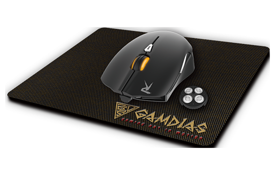 Combo Mouse Gamer Gamdias Ourea E1  Mouse Pad NYX E1